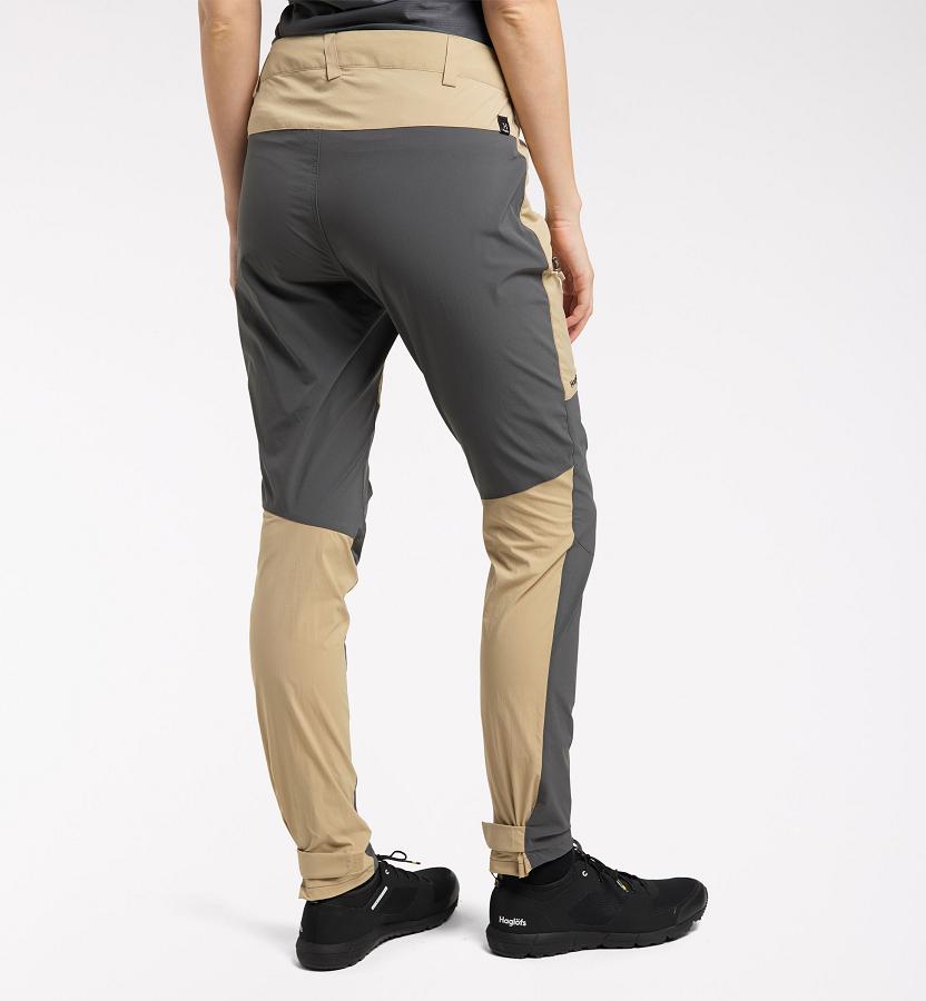 Haglöfs Womens Lite Flex Hiking Pants Khaki/Black New Zealand 73218UIND